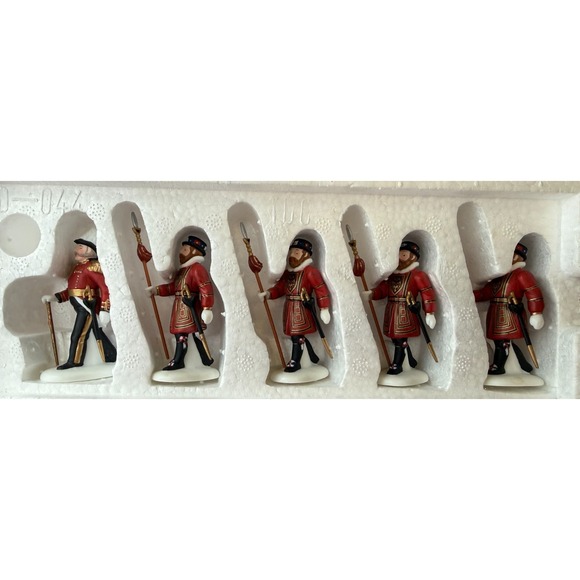 Department 56 Other - Dept 56 Heritage Village Yeomen of the Guard Set of 5 Porcelain Accessories